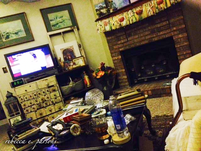 Great room coffee table chaos