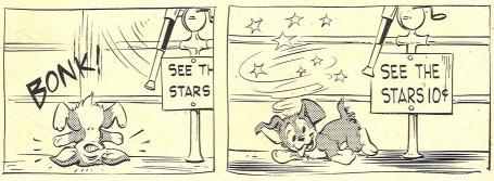 Scamp with circling stars borrowed from TVTropes.org click image to visit page