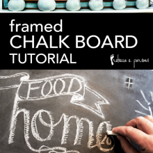 framed chalk board tutorial