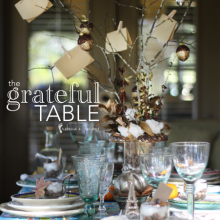 Thanksgiving Table Setting The Grateful tree