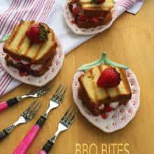 bbq bites grilled strawberry cake