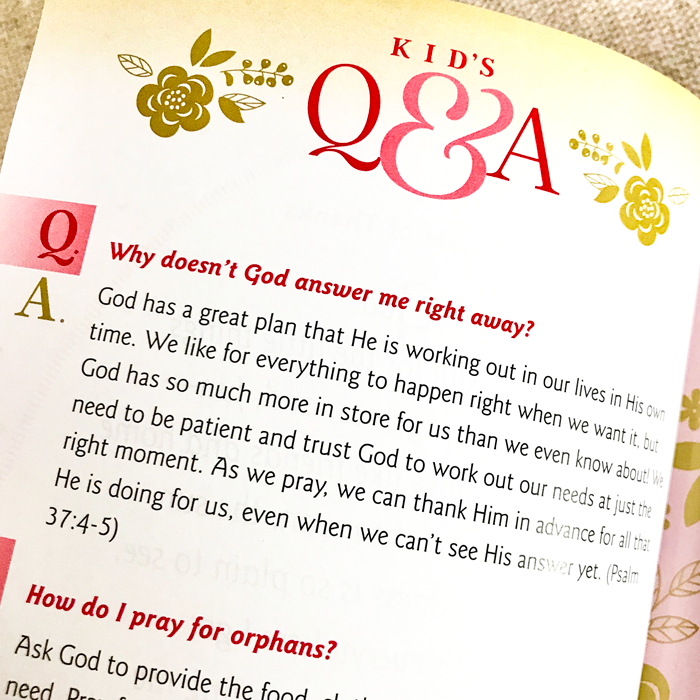 Sharing prayer with grandchildren question and answer page